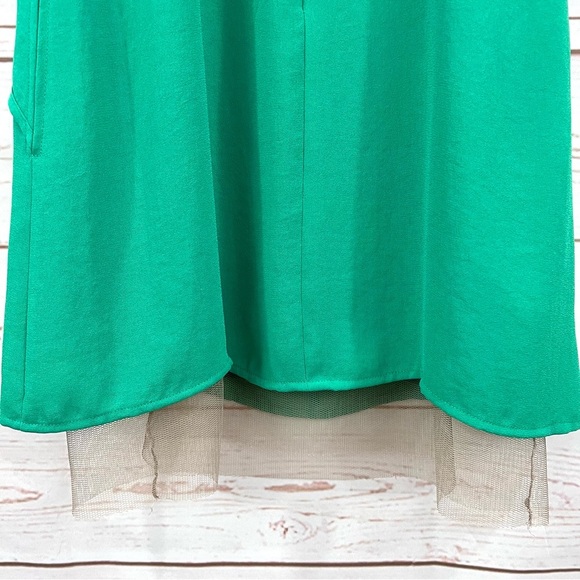 Bcbg MaxAzria Runway Collection Kelly Green Fei Fei Mini Ruffle Strapless Dress - Picture 6 of 16
